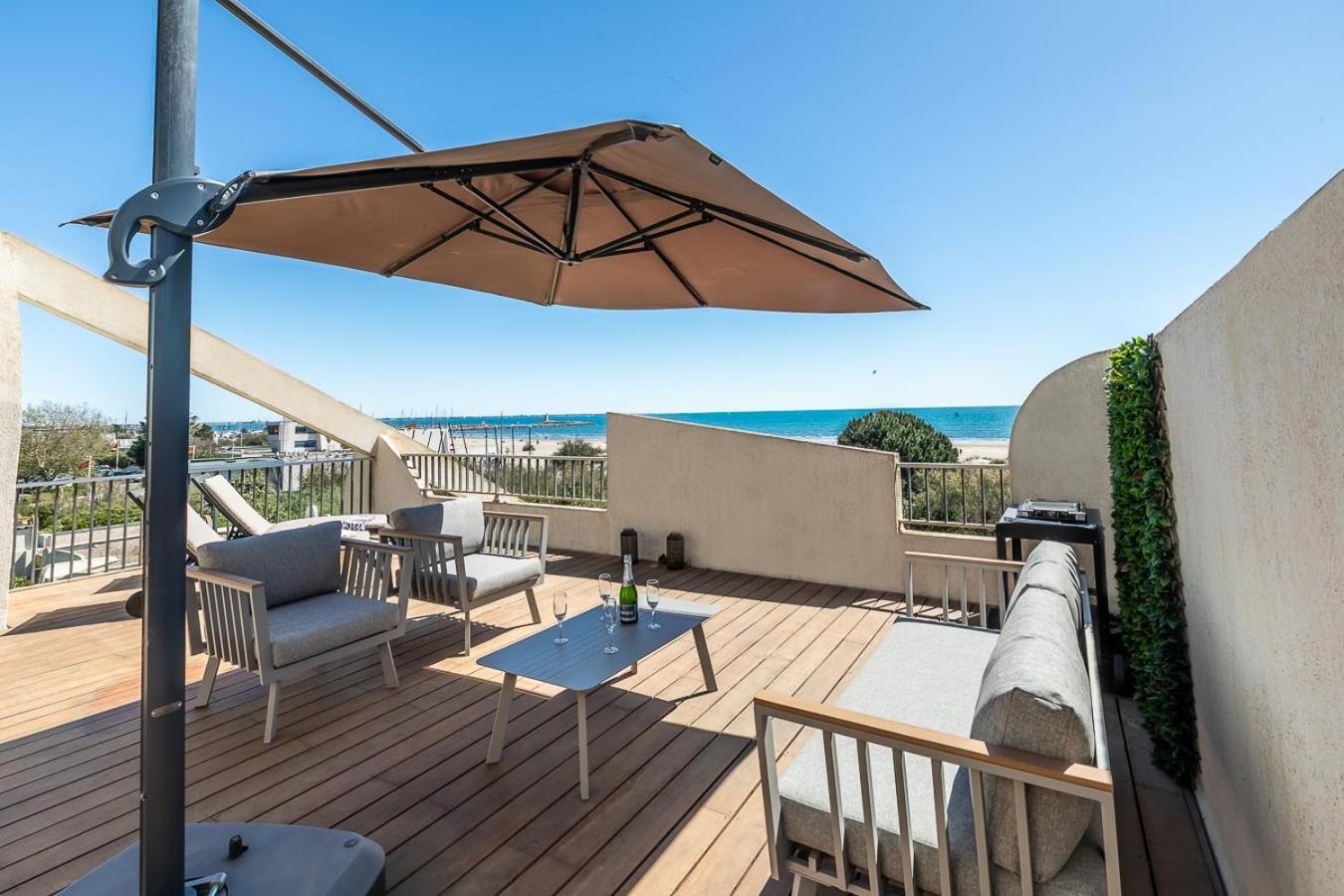 Suite Terrasse Xxl - Front De Mer - Parking - Ambiance Plage La Grande-Motte Exterior foto